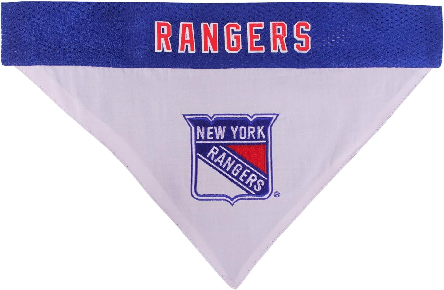 NHL NEW YORK RANGERS BANDANA for DOGS & CATS, Large/X-Large. - Cute & Stylish Bandana! the Perfect HOCKEY FAN Scarf Bandana, Great for Birthdays or Any Party!